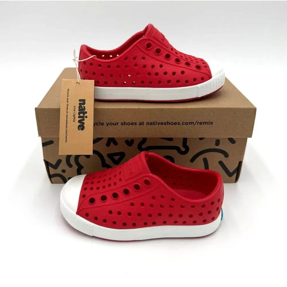 New! Native Jefferson Child Shoes - Torch Red - c5 (toddler 5)